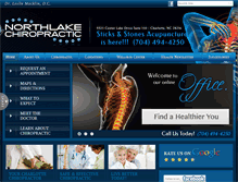 Tablet Screenshot of northlakechiro.com